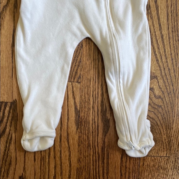 Cream Goumi viscose made from bamboo and organic cotton sleep&play footie, 3-6M - Picture 15 of 16